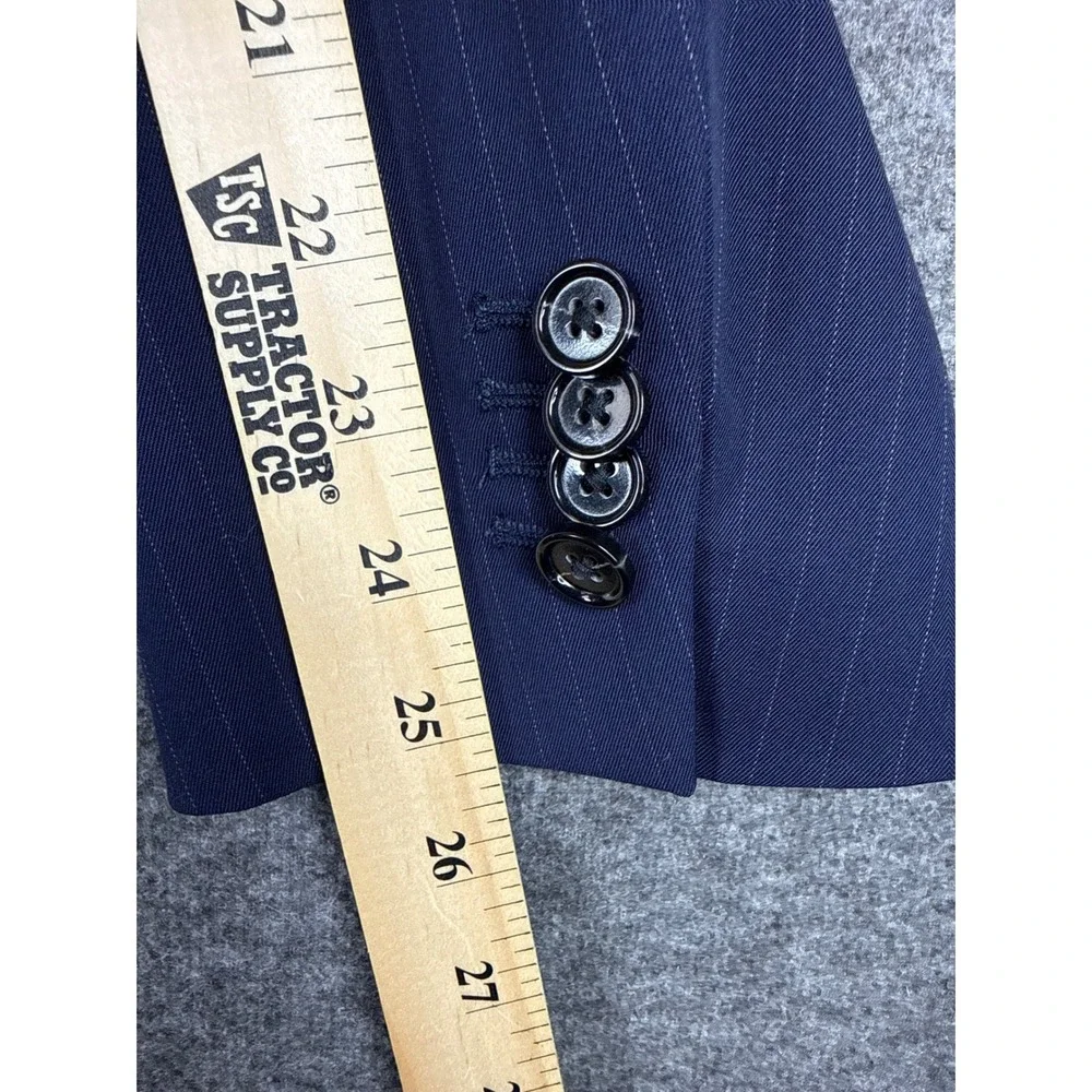 Banana Republic Navy Pinstripe Slim Fit 2 Button Notch Lapel‎ Blazer Jacket 40 R